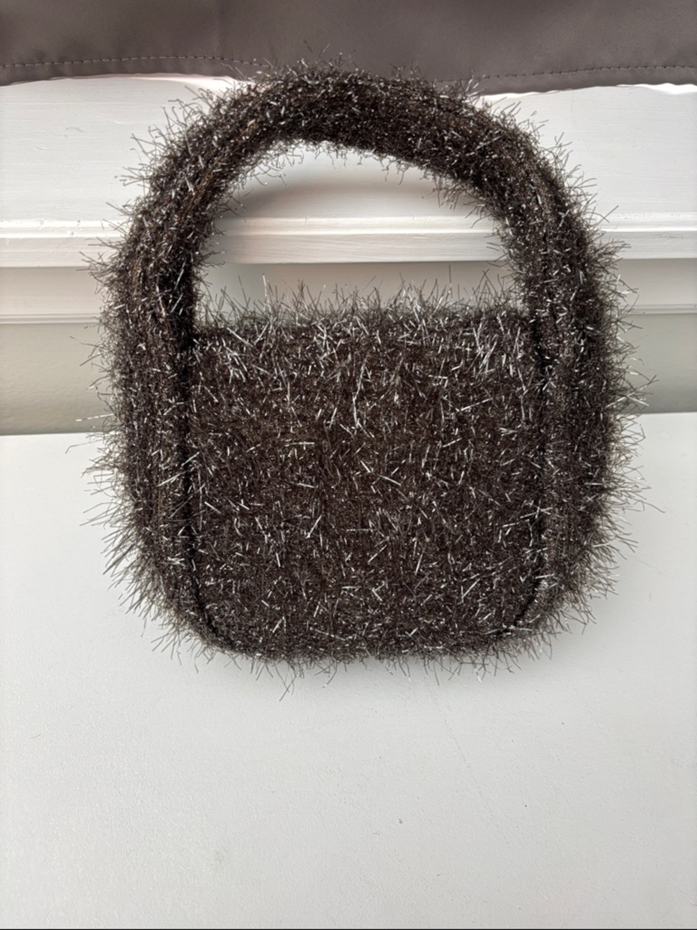 Edie Parker Gray Mini Grass Handbag - Picture 7 of 10